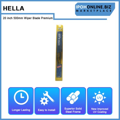 Hella 20 inch 500mm Wiper Blade Premium 9XW 177 935-201 For BMW Fiat Honda Hyundai Kia Land Rover Mazda Mitsubishi Nissan Perodua Proton Renault Ssangyong Subaru Toyota Hella 20 inch 500mm Wiper Blade Premium 9XW 177 935-201 For BMW Fiat Honda Hyundai Kia Land Rover Mazda Mitsubishi Nissan Perodua Proton Renault Ssangyong Subaru Toyota